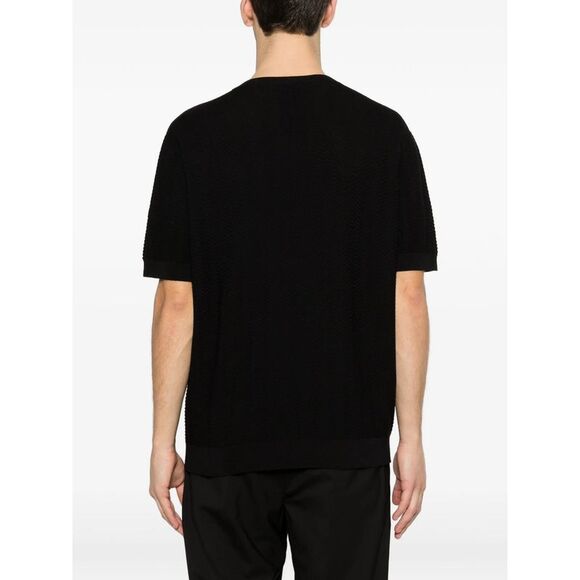 Giorgio Armani Black T-Shirts & Vests - T-Shirts Men